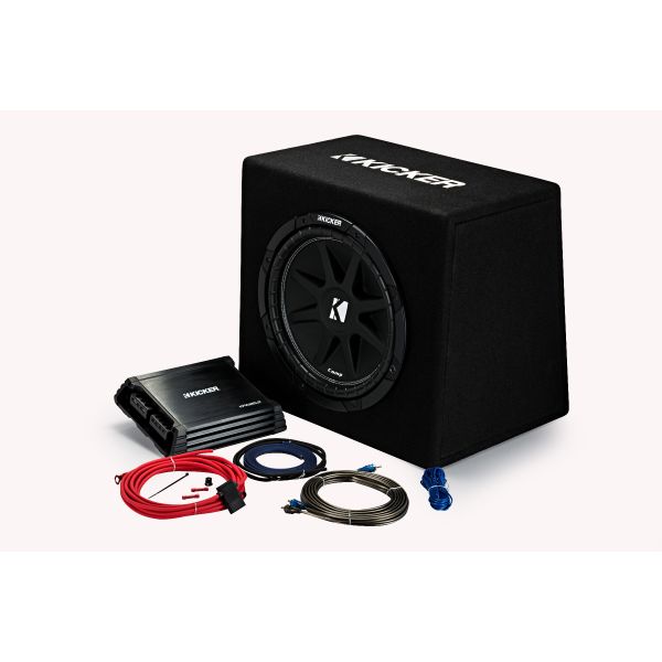 Kicker 44KKP212: 12" Kick Pack Loaded Vented Enclosure & Wiring Kit