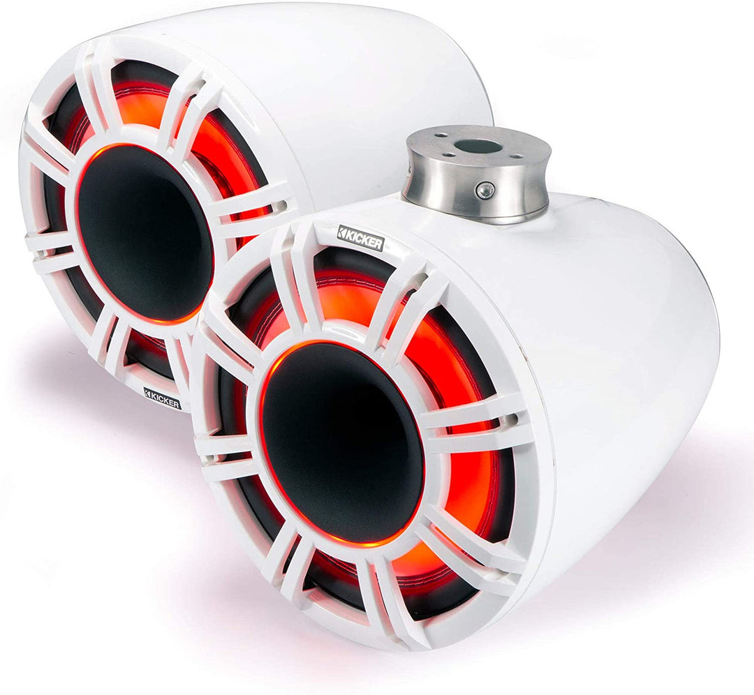 Kicker 47KMFC9W: 9" White Factory-Mount Horn-Loaded Tower System