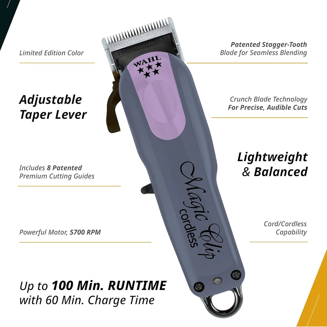 Wahl 56456: Limited Edition Magic Cordless Lavender Hair Clipper