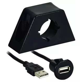 Axxess AXUSBE-6: 6 FT Single USB Dash Mount / Extension Cable