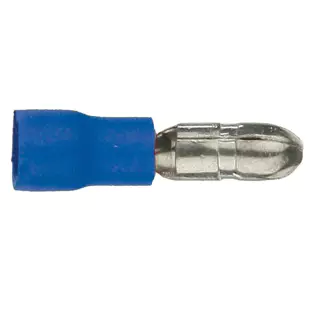 Install Bay BBTM-157: 16 - 14 GA Blue Male Bullet Connectors