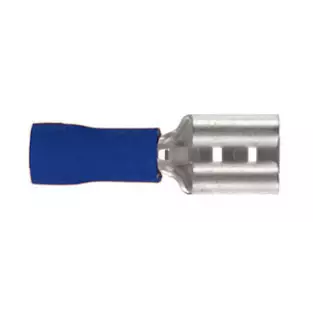 Install Bay BQDF-187: .187" 16 - 14 GA Blue Female Quick Disconnects