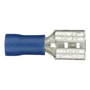 Install Bay BQDF-250: .250" 16 - 14 GA Blue Female Quick Disconnects