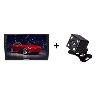 Blaupunkt CANCUN990-CAM: 9" Bluetooth Wireless Floating Mount Receiver + Mini Rear View Camera