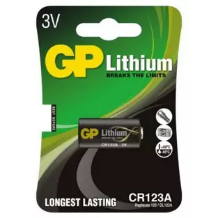 GP GP-CR123A: 3 V Photo Lithium Battery