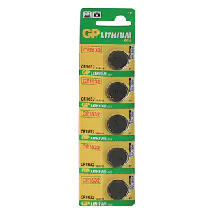 GP CR-1632: 5 Pieces 3 V Lithium Cell Batteries
