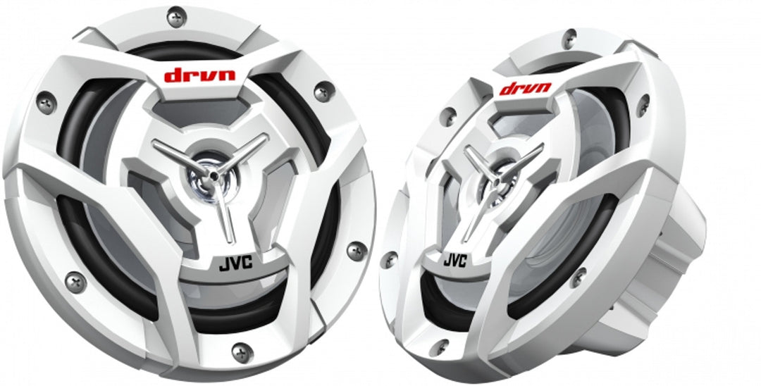 JVC CS-DR6201MW: 6.5" 50 W RMS 2-Way White Coaxial Speakers