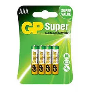 GP GP-AAA4: 4 Pieces 1.5 V AAA Size Alkaline Batteries