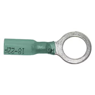 Install Bay HS-BR38: 16 - 14 GA Blue Heat Shrink Ring Terminals
