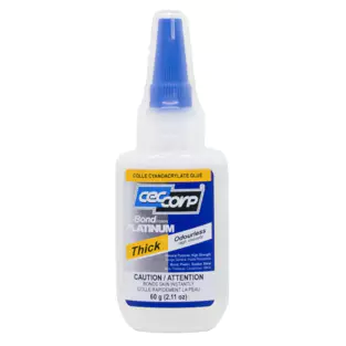 Ceccorp I-000764: 2.1 OZ High Viscosity Thick Odorless C Bond CA Glue