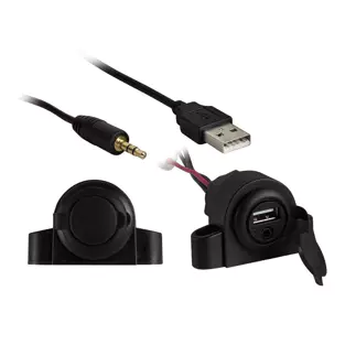 Install Bay IBR72: 5 FT 3.5 MM Single USB Charging Dash & Panel Mount / Extension