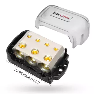 DB Link NGB3044X: 0 GA In 4 GA Out Ground Distribution Block