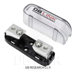 DB Link NMANLFH2X: 4 / 8 GA Inline Nickel Plated Mini ANL Fuse Holder