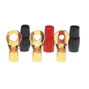 Install Bay R438RT: 3 / 8" 4 GA Raptor Mid-Series Gold Ring Terminals