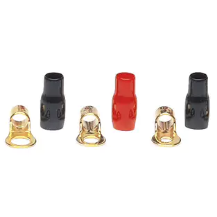 Install Bay R814RT: 1 / 4" 8 GA Raptor Mid-Series Gold Ring Terminals