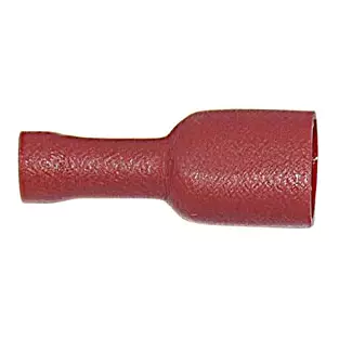 Install Bay RQDF-FIV-187: .187" 22 - 18 GA Red Insulated Female Quick Disconnects