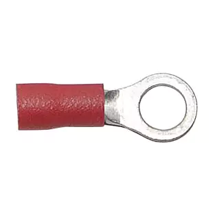 Install Bay RR10: 22 - 18 GA Red Vinyl Insulated Ring Terminals