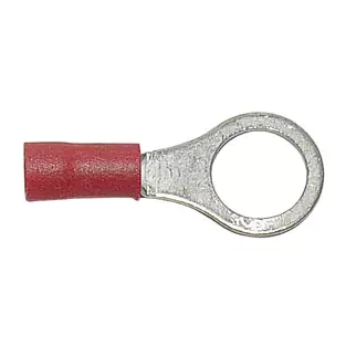 Install Bay RR10: 5 / 16" 22 - 18 GA Red Vinyl Insulated Ring Terminals