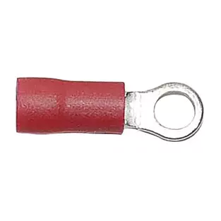 Install Bay RR6: 22 - 18 GA Red Vinyl Insulated Ring Terminals