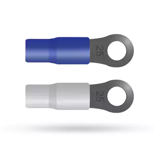Install Bay RT4B: 4 GA DB Link Ring Terminals
