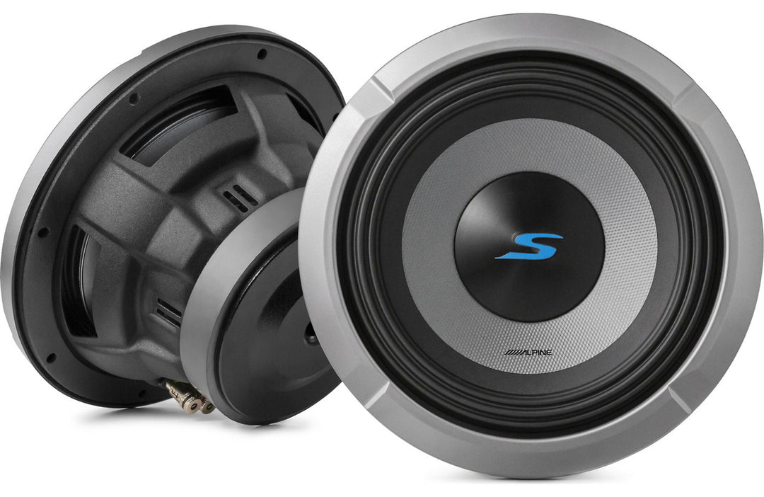 Alpine S2-W8D4: 8" S-Series 300 W RMS Dual 4-Ohms Subwoofer