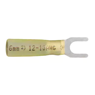 Install Bay SST-YS10: Yellow Adhesive Heat Shrink Spade Connectors