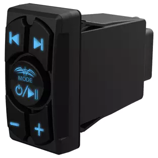 Wet Sounds WW-BTRS: Rocker Switch Size Dash / Panel Mount Marine Bluetooth Receiver