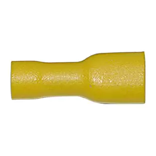 Install Bay YQDF-FIV: .250" 12 - 10 GA Yellow Insulated Female Quick Disconnects