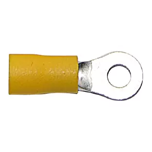 Install Bay YR8: 12 - 10 GA Yellow Vinyl Insulated Ring Terminals