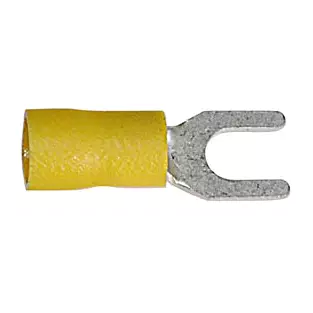 Install Bay YS-10: 12 - 10 GA Yellow Vinyl Insulated Spade Connectors