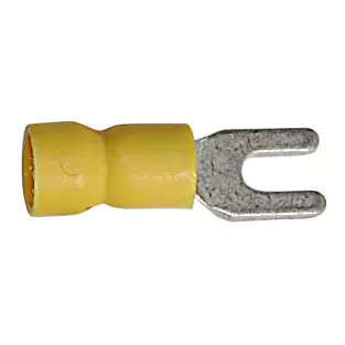 Install Bay YS-6: 12 - 10 GA Yellow Vinyl Insulated Spade Connectors