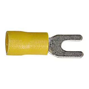 Install Bay YS-8: 12 - 10 GA Yellow Vinyl Insulated Spade Connectors