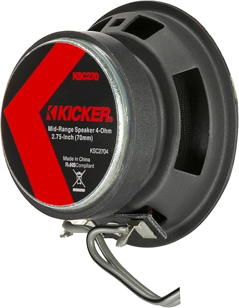 Kicker 51KSC2704: 2.8" KS-Series 50 W RMS Midrange Car Speaker