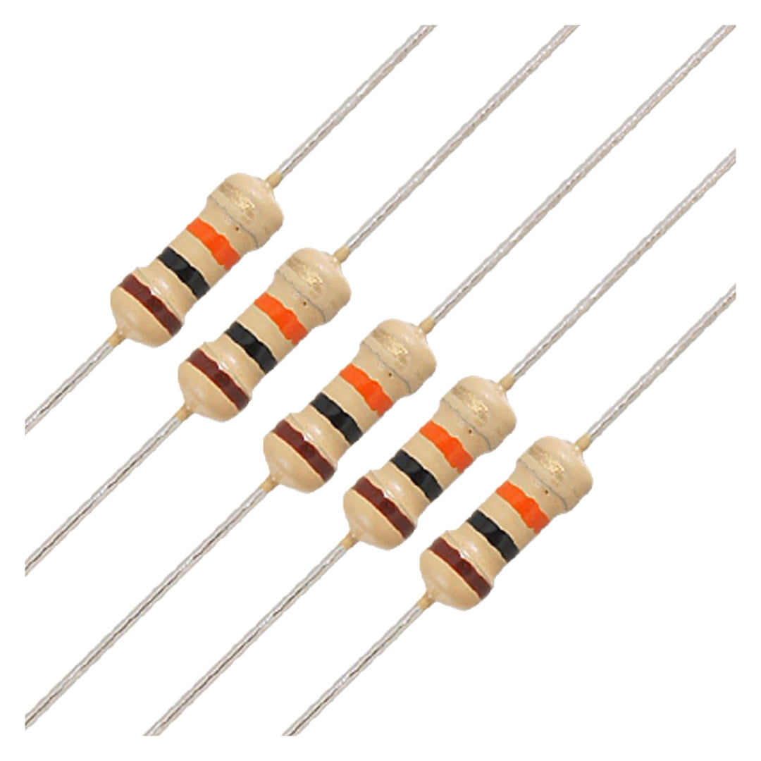082254 AutoM:Resistor 180 Ohms 1/4W Pack of 5