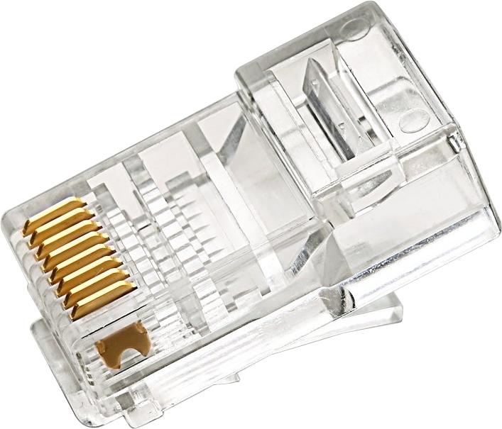 07-6046EZ: Cat5/Cat6 Plug PassThrough Connector 10Pcs