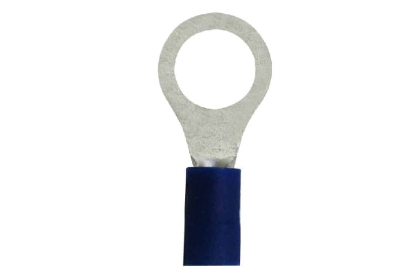 69120: Ring Terminal 5/16" 16-14 AWG Blue 100 Pcs
