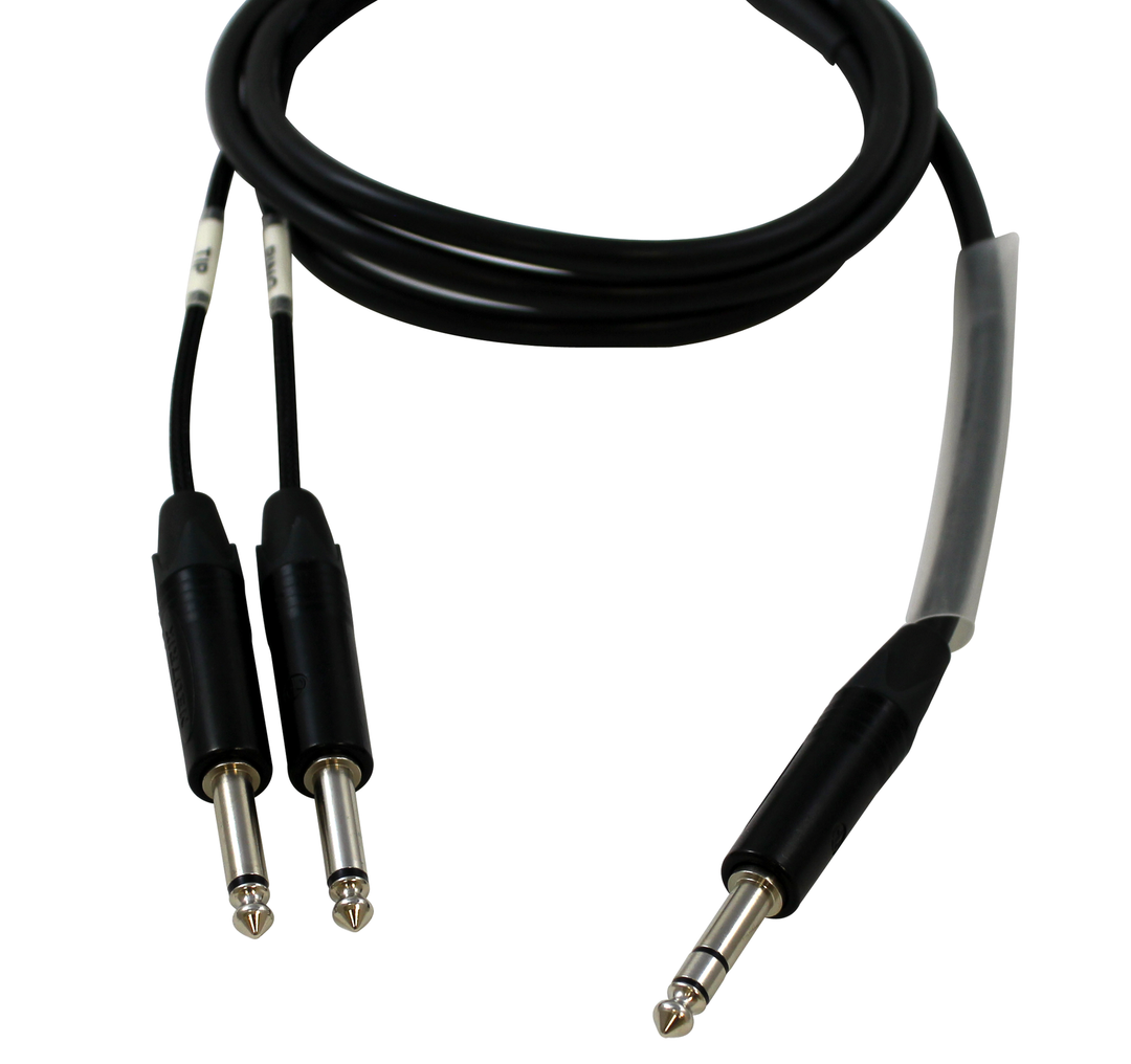 CIN-1S-2P SFM:1/4"Male TRS To 2x1/4"Male TS 3FT Studio Series