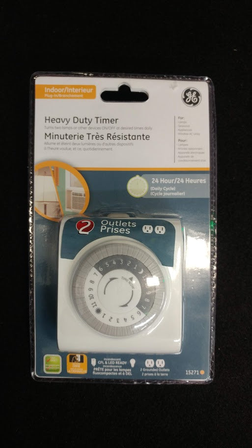 15271 GE:Plug-In Mechanical Timer