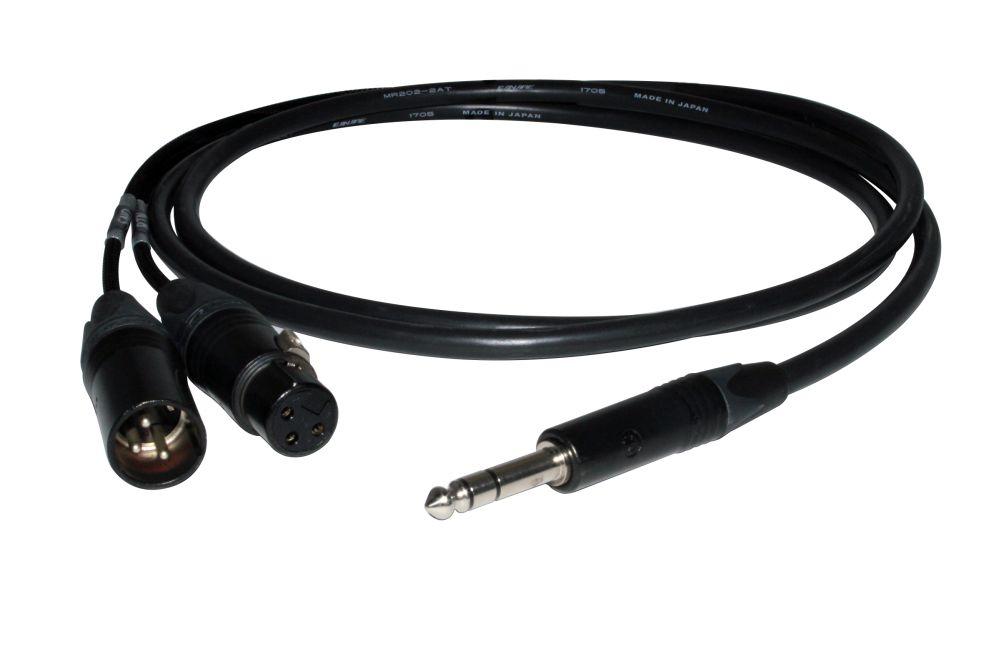 CIN 1S-1FX1MX-RS: 1/4" TRS Plug To XLR Male & Female ( MX Send, FX Retrun) 6FT CableStudio