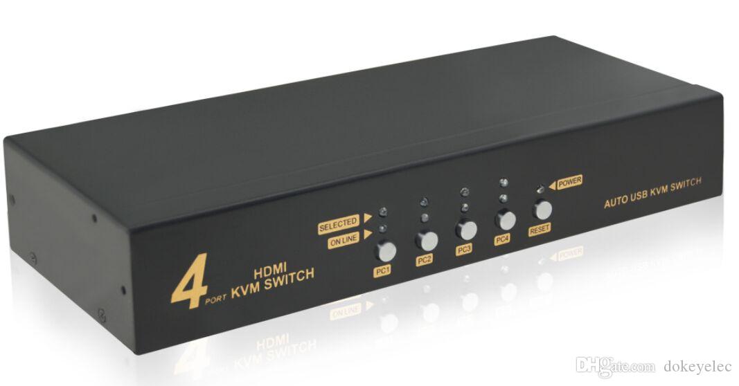 AA 16: HDMI + USB KVM Switcher 4 IN 1 OUT