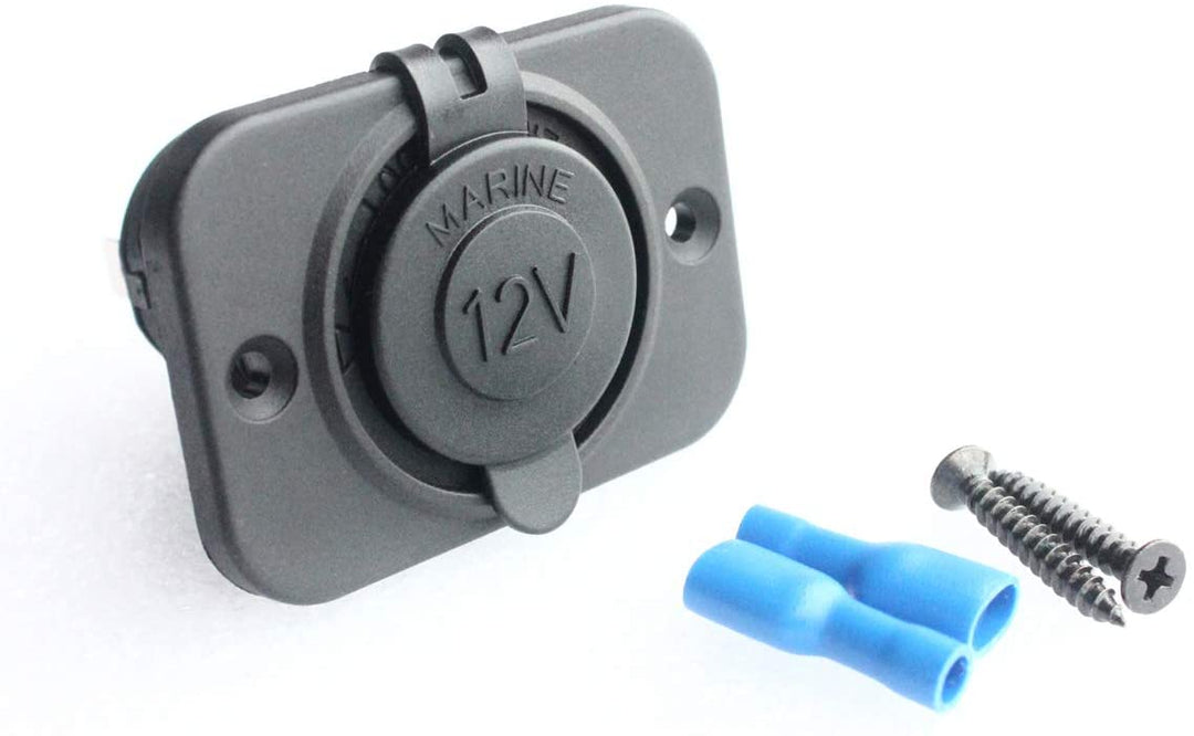 ACC002-SOK: Waterproof Female Cigarette Lighter Socket Plug Connector & Cable