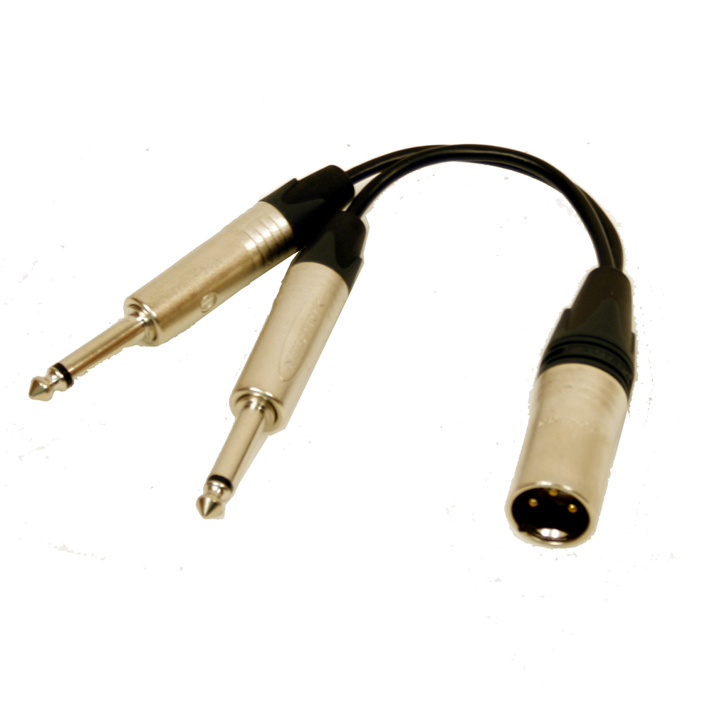 002 Rap: XLR Female - 2 1 / 4" TS 1 FT Phone Plug Cable