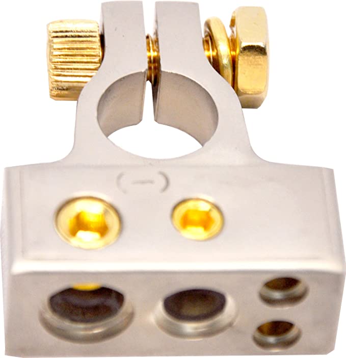 BTN1X IMP:Battery Terminal (Negative - Nickel / Gold)