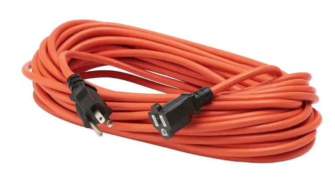 Link2Home Cord Reel 30' Indoor Extension Cord ,Orange