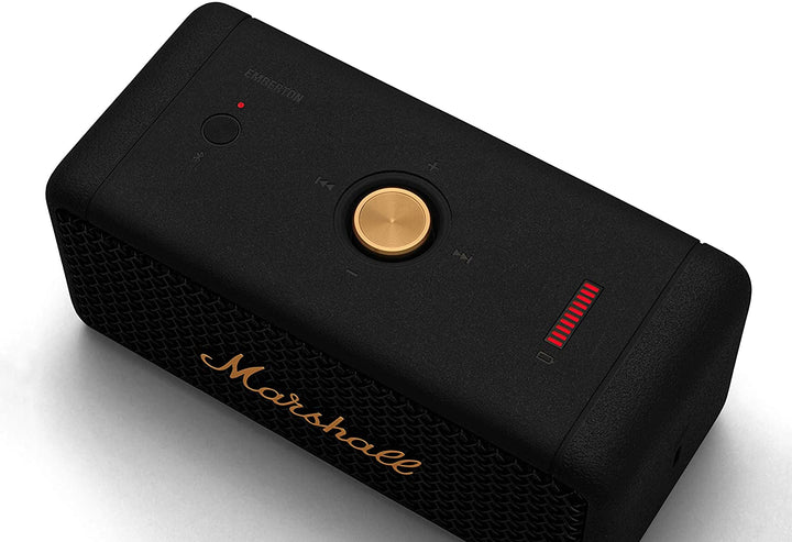 Marshall Emberton 1005696 Portable Bluetooth Speaker, Black (Recertified)
