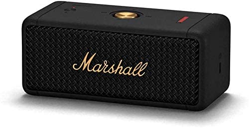 Marshall Emberton 1005696 Portable Bluetooth Speaker, Black (Recertified)