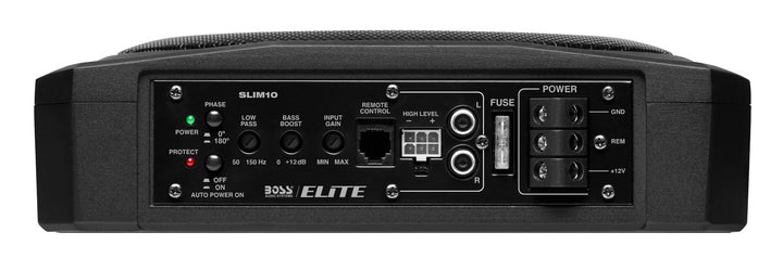 Boss Audio Elite Slim10: 10" SINGLE Voice Coil (2.6 Ohm) 1000W Subwoofer with Enclosure