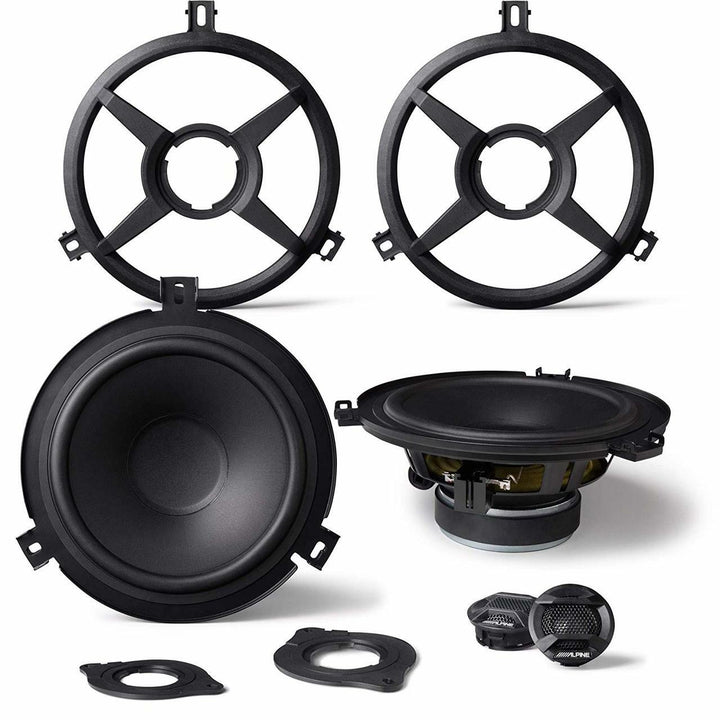 Alpine SPV-65X-WRA: 6.5" Component 2-Way Speakers For Jeep Wrangler