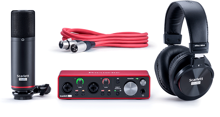 DTM・DAW Focusrite Scarlett 2i2(Gen2) Studio pack Focusrite Recording Bundle w/Scarlett 2i2 Studio 4th Gen for