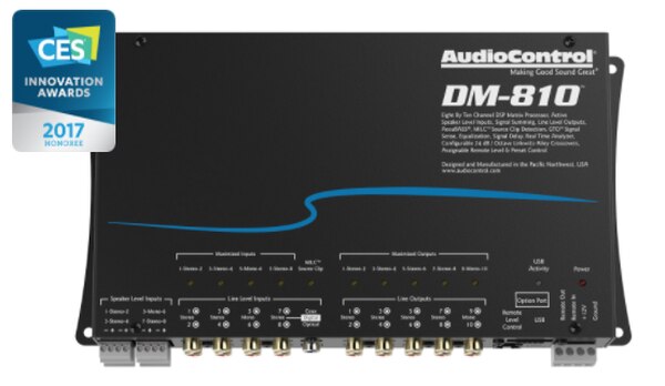 AudioControl DM-810: 8 Input 10 Output Premium DSP Matrix Processor